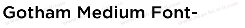 Gotham Medium Font字体转换